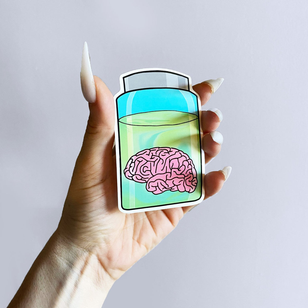 Brain in a Jar Decal Sticker-Sticker-ESPI LANE