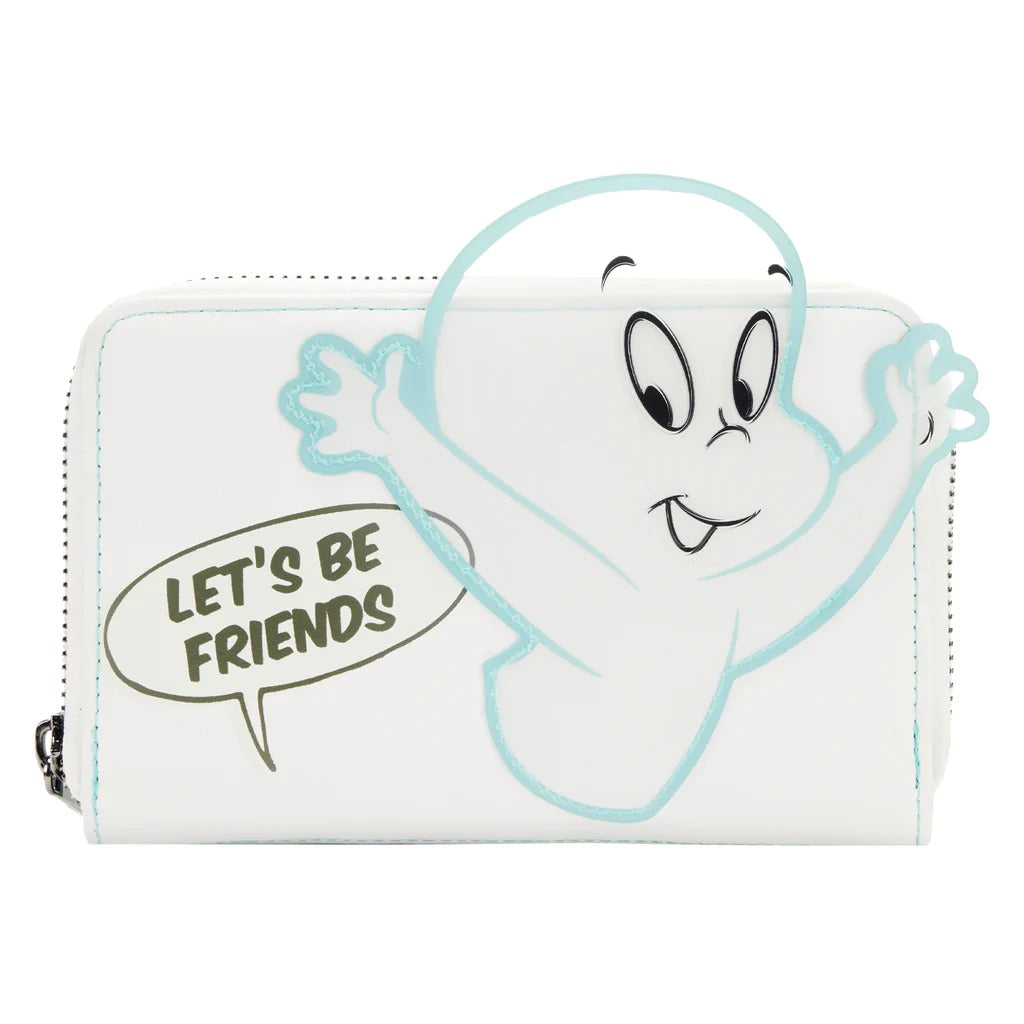 Loungefly Casper the Friendly Ghost Glow Zip Around Wallet