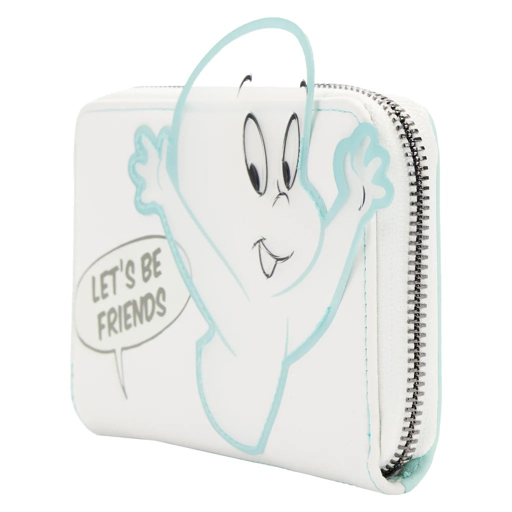 Loungefly Casper the Friendly Ghost Glow Zip Around Wallet