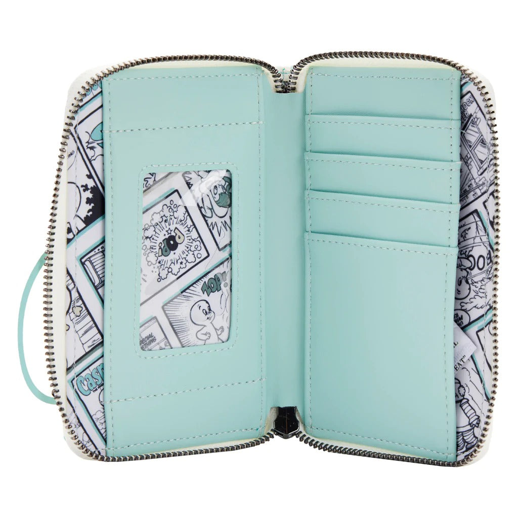 Loungefly Casper the Friendly Ghost Glow Zip Around Wallet