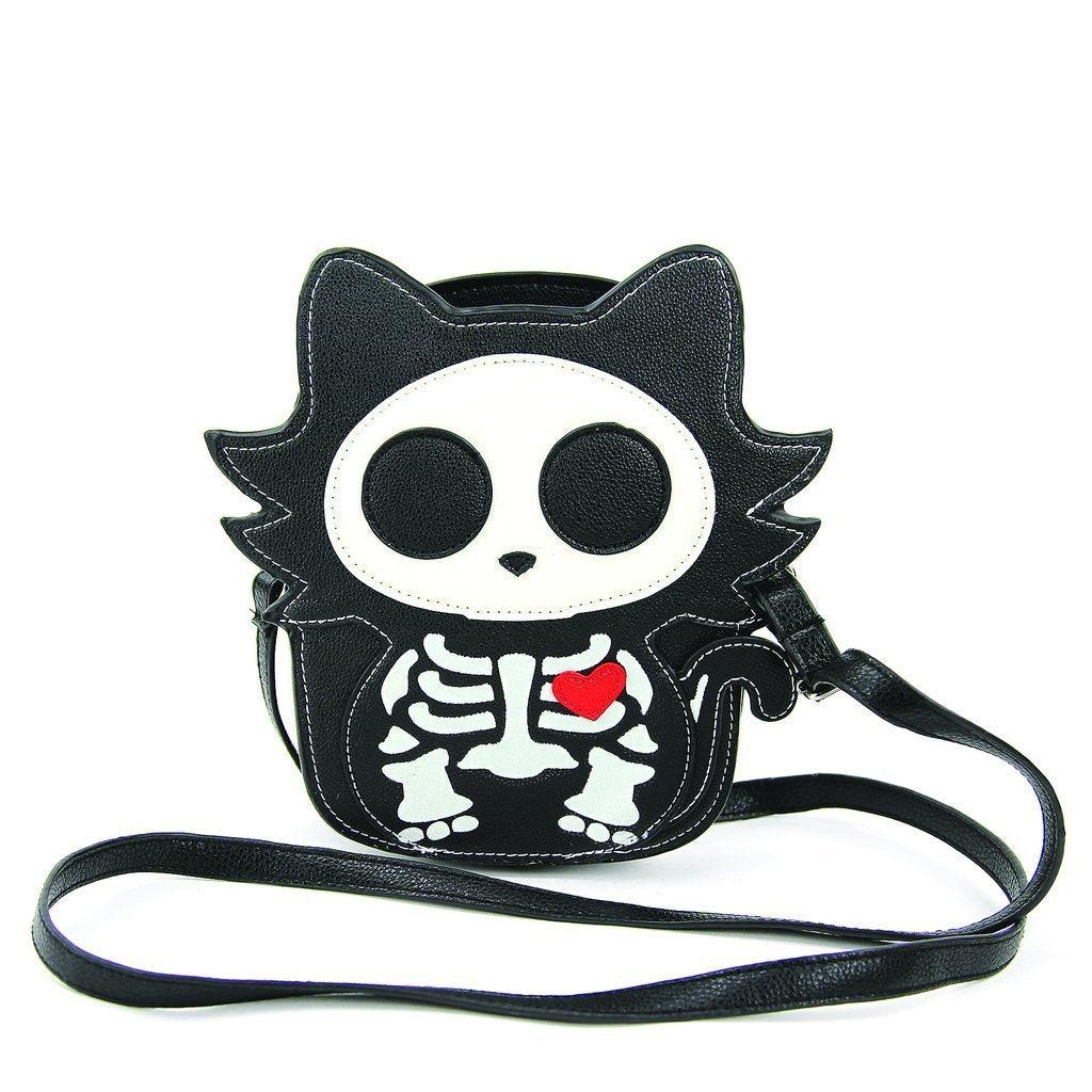 Cat Skeleton Glow in the Dark Crossbody Bag-Bag-ESPI LANE