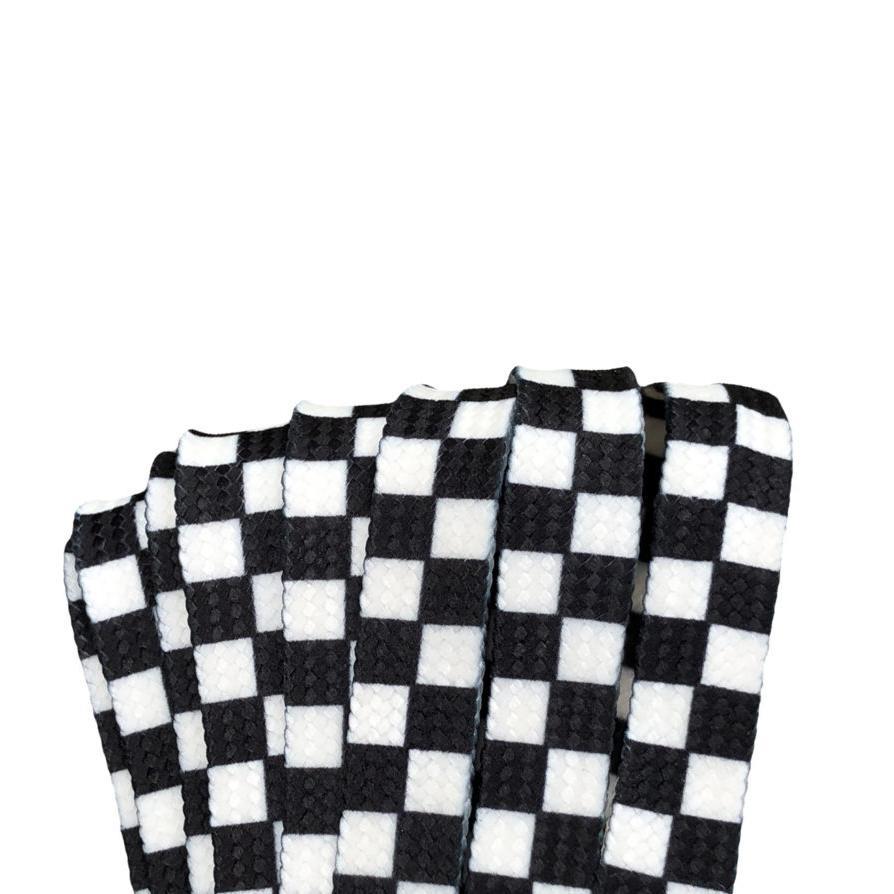 Checkered Derby Roller Skate Laces-Laces-ESPI LANE