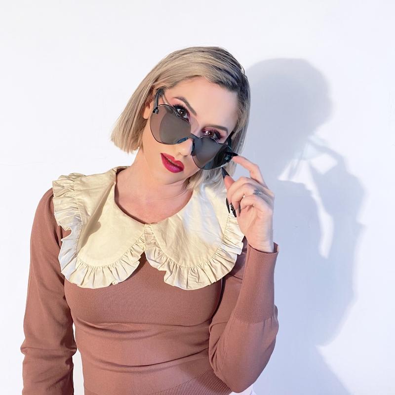 Colorful Rimless Lolita Heart Sunglasses-Sunsglasses-ESPI LANE