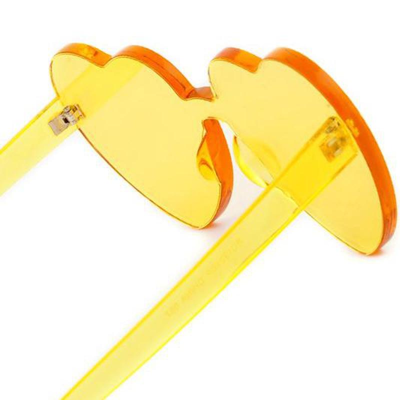 Colorful Rimless Lolita Heart Sunglasses-Sunsglasses-ESPI LANE