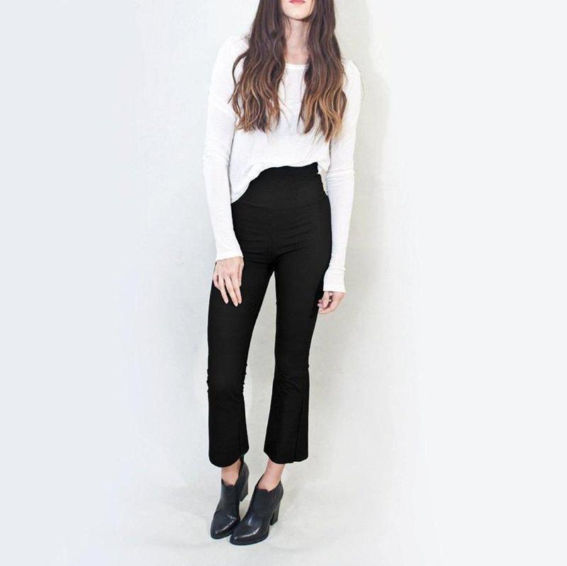 Cropped Flare Pants-Pants-ESPI LANE