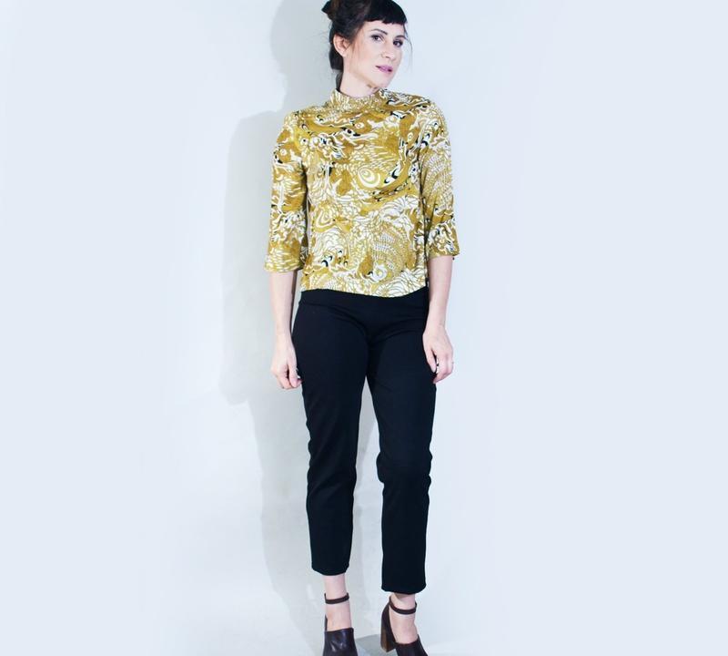 Cropped Slim Pant-Pants-ESPI LANE