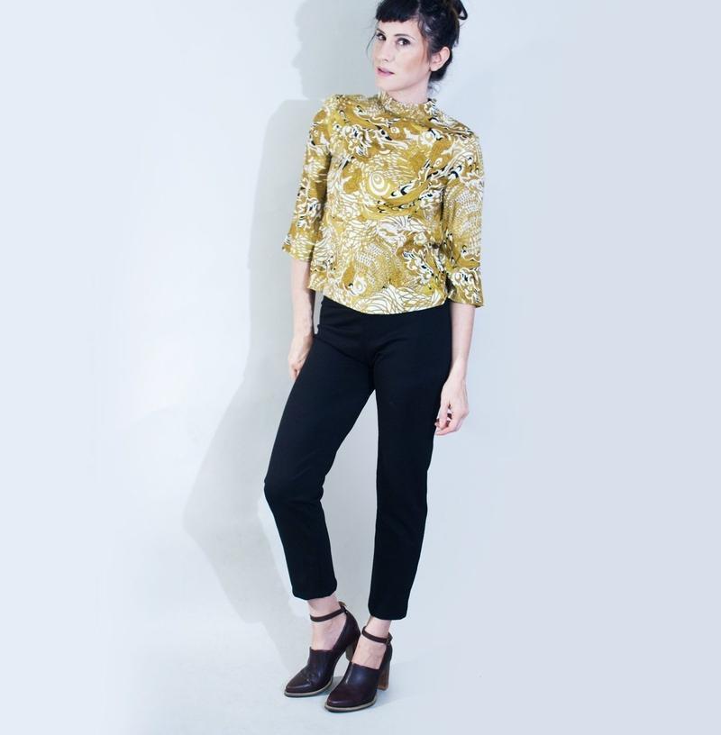 Cropped Slim Pant-Pants-ESPI LANE
