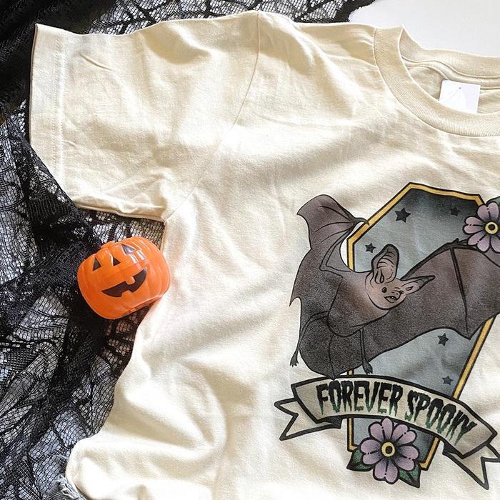 Forever Spooky Bat &amp; Coffin Shirt-Graphic T-Shirts-ESPI LANE