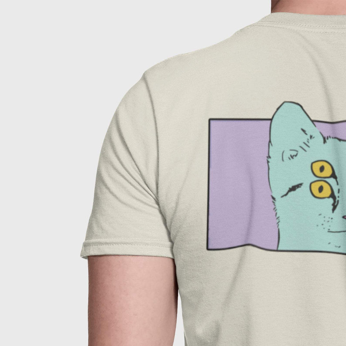 Four Eyed Cat Pocket Tee-Graphic Shirt-ESPI LANE