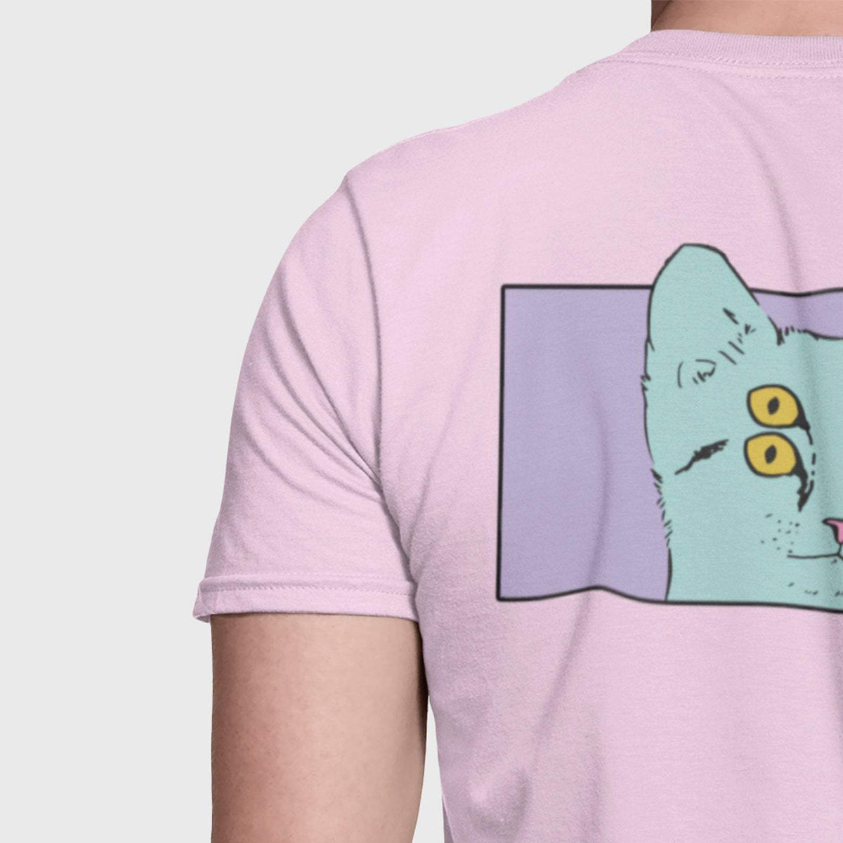 Four Eyed Cat Pocket Tee-Graphic Shirt-ESPI LANE