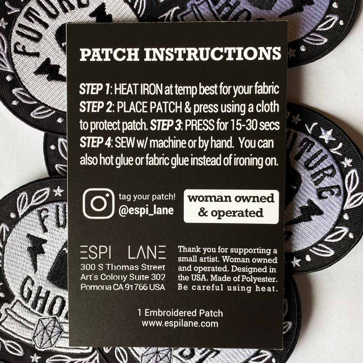 Future Ghost Iron On Patch-Patch-ESPI LANE