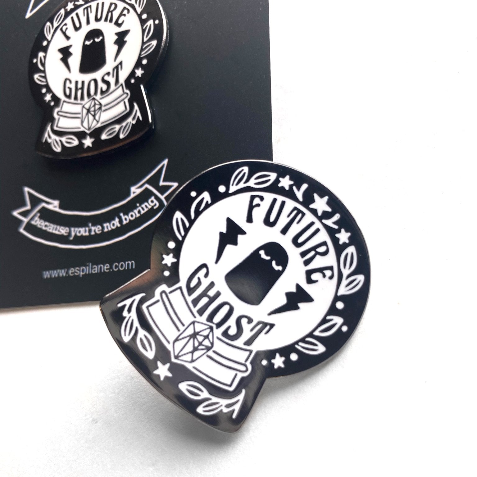 Future Ghost Metal Enamel Lapel Pin-Pins-ESPI LANE