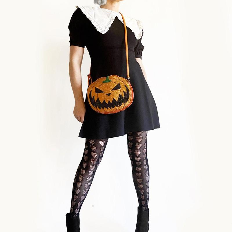 Halloween Jack O'Lantern Pumpkin Bag-Bag-ESPI LANE