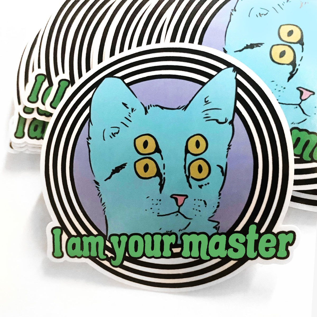 Hypnotic I&#39;m Your Master Cat Decal Decal Sticker-Sticker-ESPI LANE