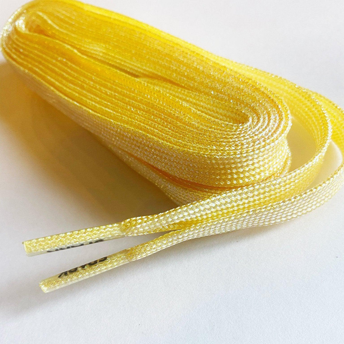 Lemon Yellow Derby Spark Roller Skate Metallic Laces-Laces-ESPI LANE