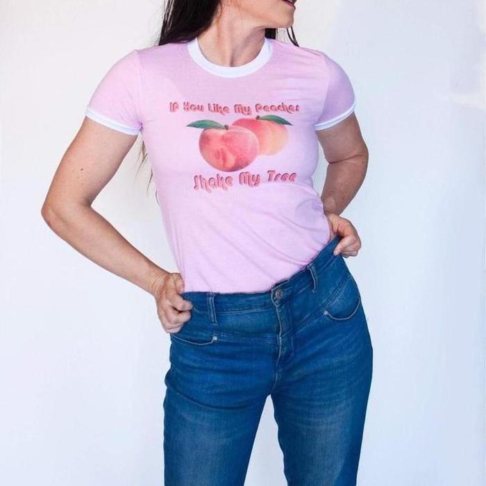 Like My Peaches Graphic Vintage Style Tee-Graphic T-Shirts-ESPI LANE
