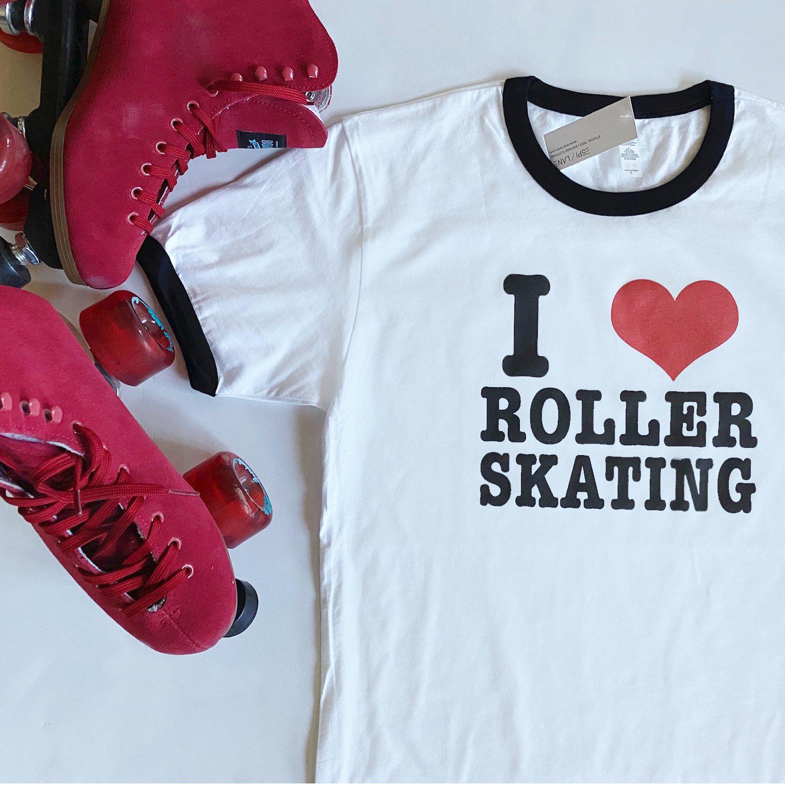 Love Roller Skating Graphic T-Shirt-Graphic T-Shirts-ESPI LANE