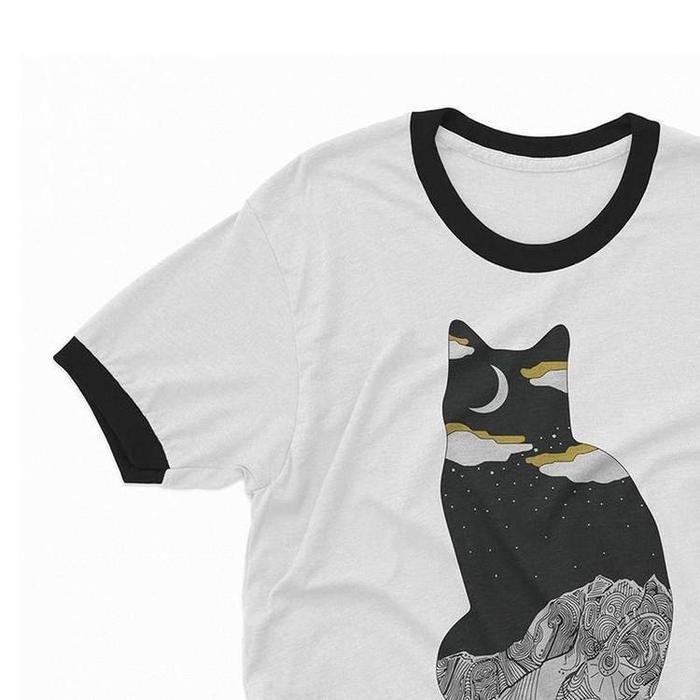 Meru Mountain Cat Shirt-Graphic T-Shirts-ESPI LANE