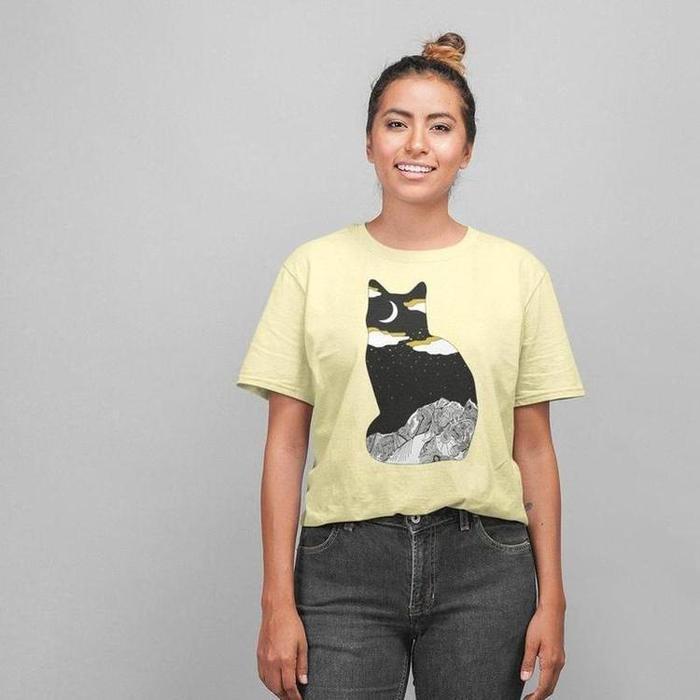 Meru Mountain Cat Shirt-Graphic T-Shirts-ESPI LANE