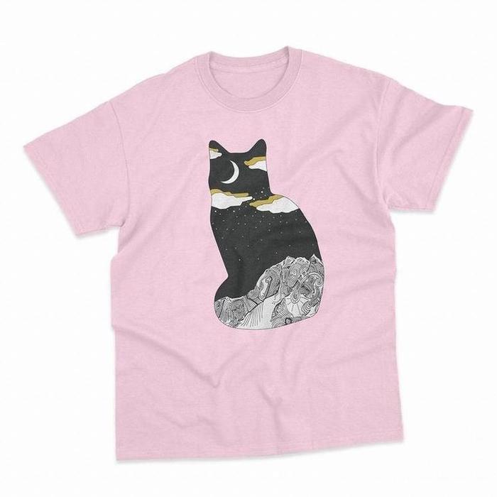 Meru Mountain Cat Shirt-Graphic T-Shirts-ESPI LANE