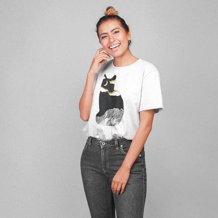 Meru Mountain Cat Shirt-Graphic T-Shirts-ESPI LANE