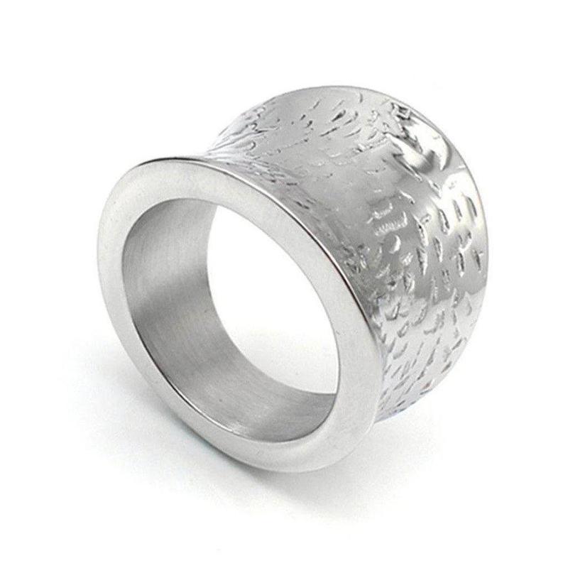 Modern Polished Silver Ring-Ring-ESPI LANE