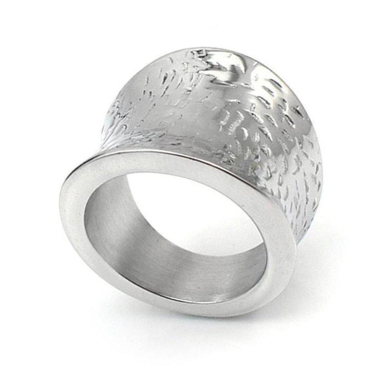 Modern Polished Silver Ring-Ring-ESPI LANE