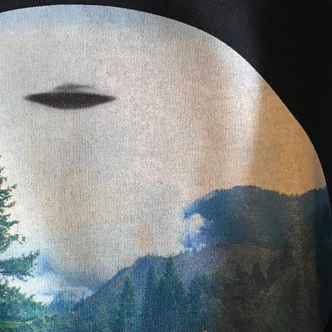 Mountain Sighting UFO Shinjiru Shirt-Graphic Shirt-ESPI LANE