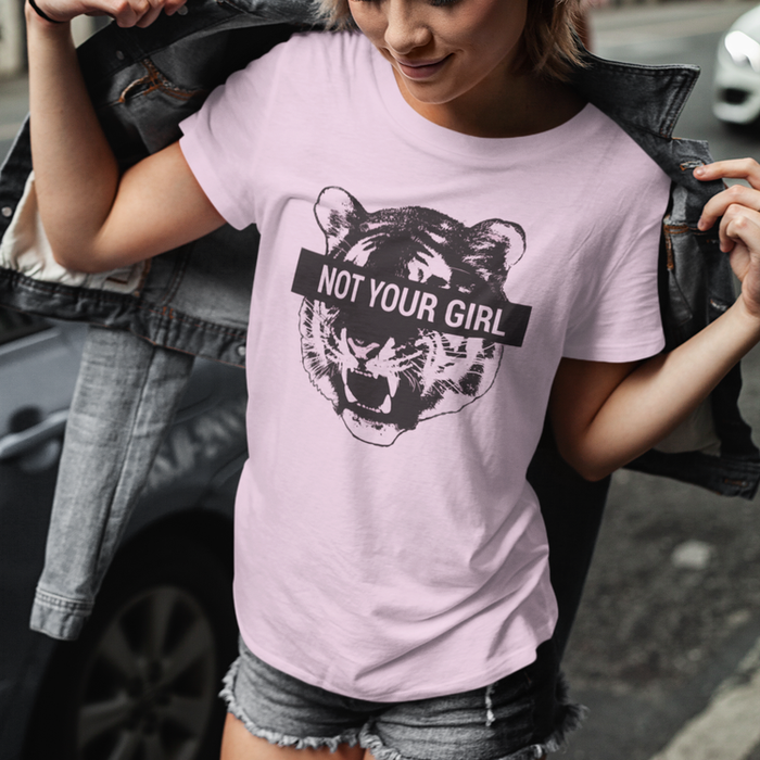 Not Your Girl Tiger Graphic Tee-Graphic Shirt-ESPI LANE
