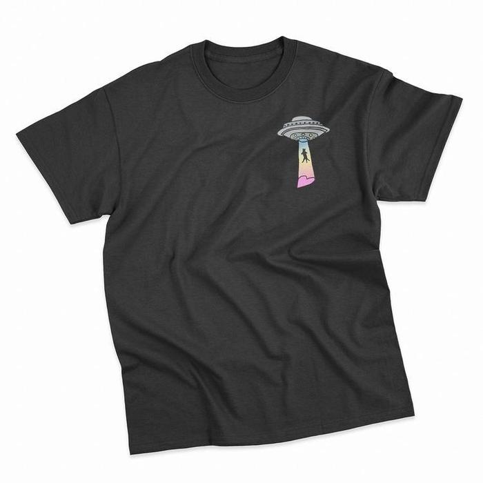 Pastel UFO Cat T-Shirt-Graphic T-Shirts-ESPI LANE