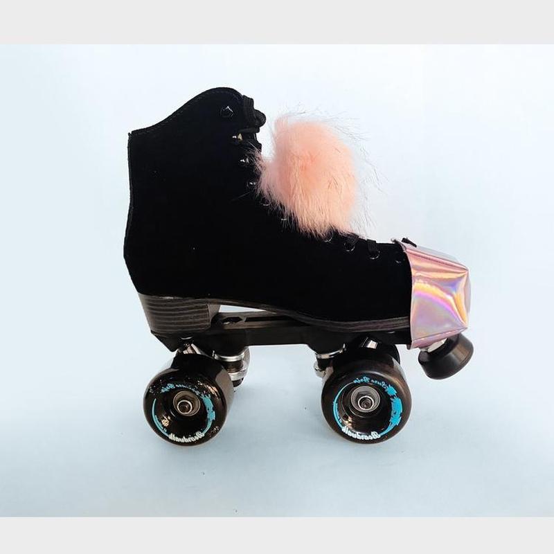 Pink Pom Pom Skate &amp; Shoe Charm-Lace Charms-ESPI LANE
