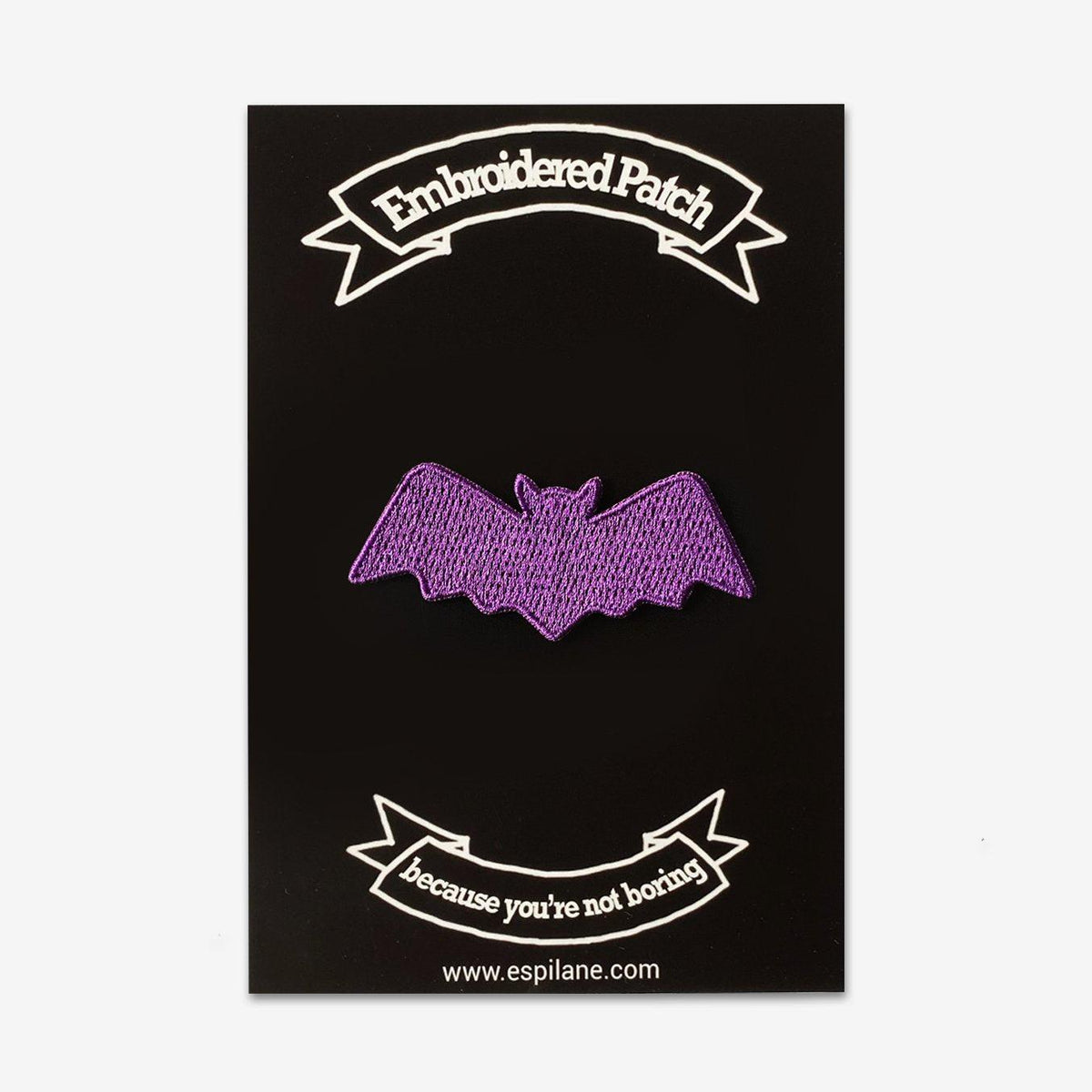 Purple Bat Iron-On Patch-Patch-ESPI LANE