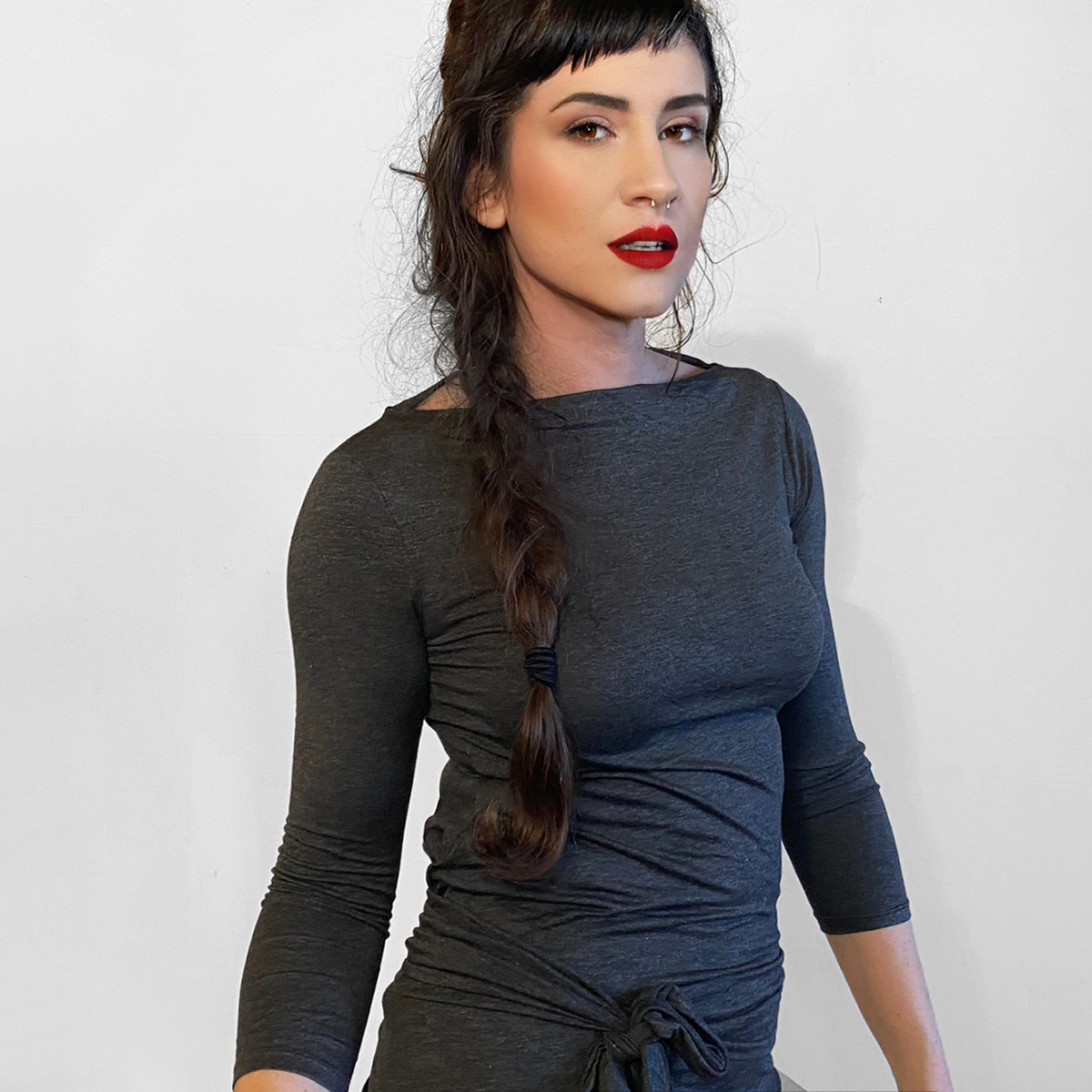 Quarter Sleeve Wrap Top-Tops-ESPI LANE
