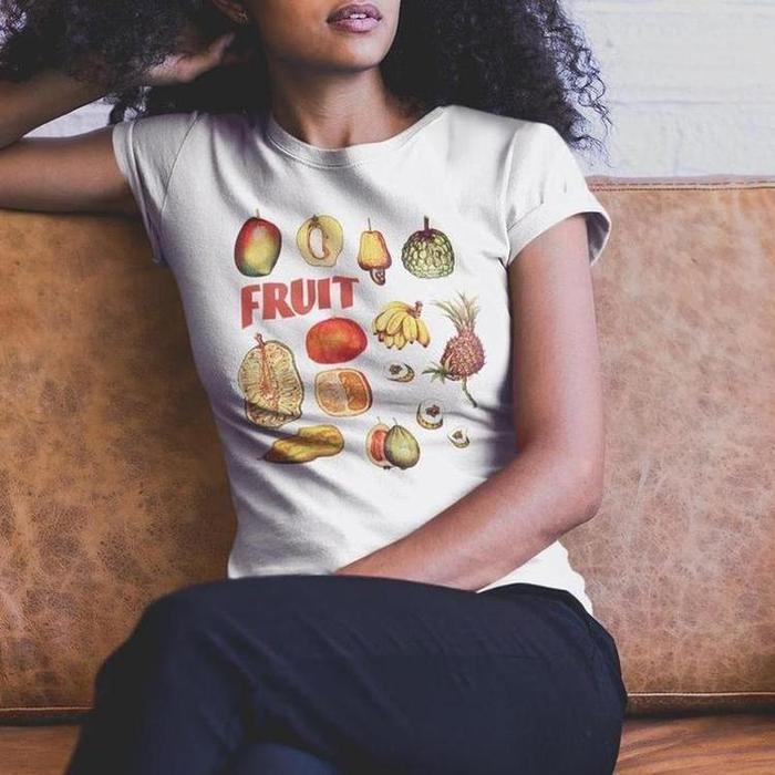 Retro Fruit Graphic Tee-Graphic T-Shirts-ESPI LANE