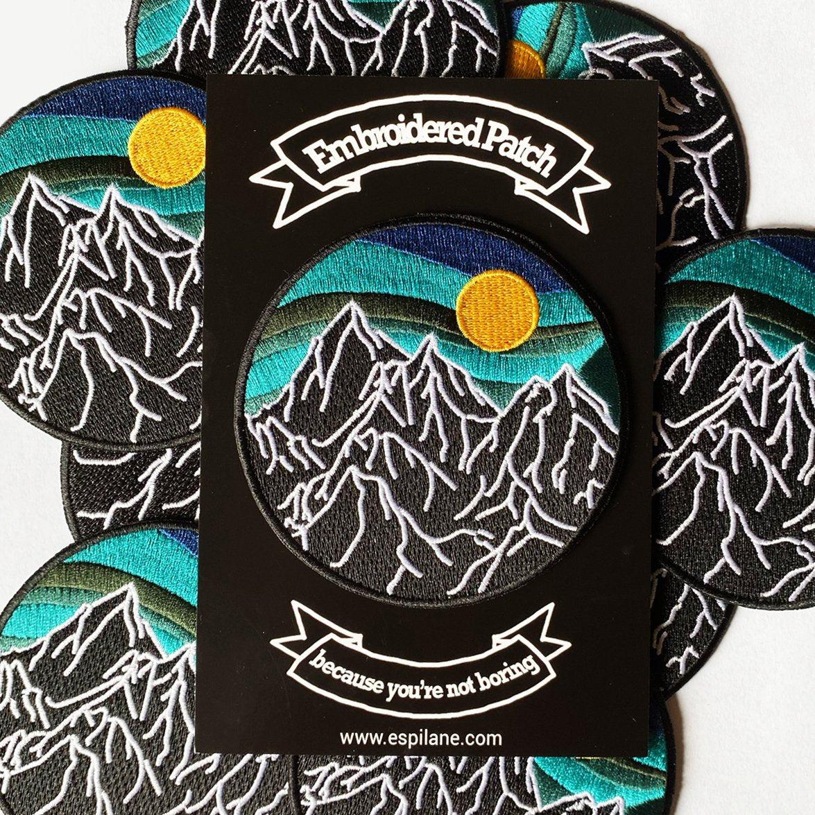 Retro Mountain Iron On Patch-Patch-ESPI LANE