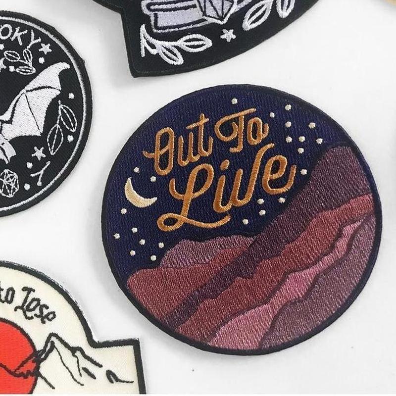 Retro Out to Live Iron On Patch-Patch-ESPI LANE