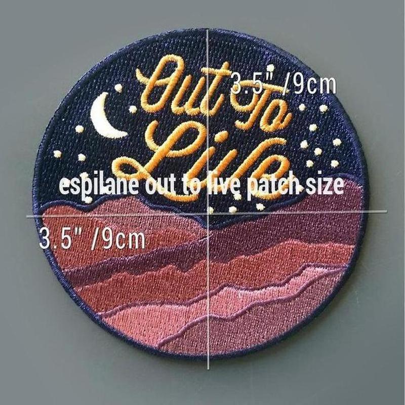 Retro Out to Live Iron On Patch-Patch-ESPI LANE