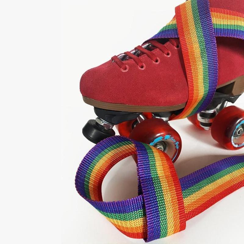 Retro Rainbow Roller Skate Carrying Leash-Skate Leash-ESPI LANE