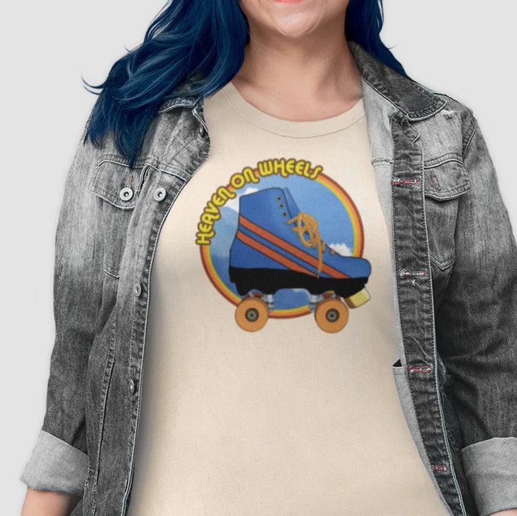 Roller Skate Heaven on Wheels Tee