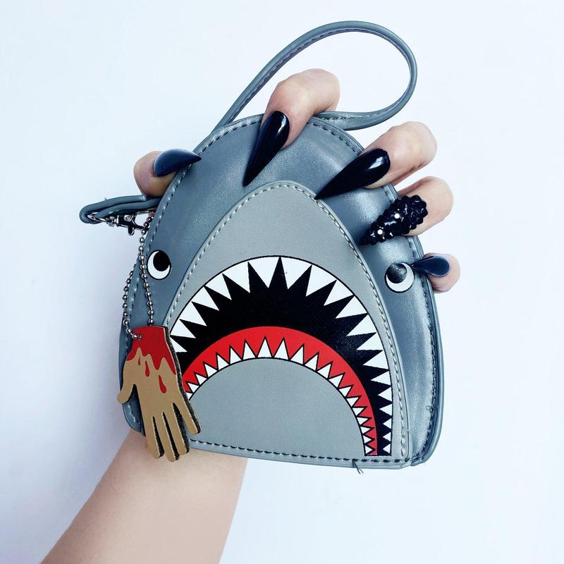 Shark Wristlet Bag & Hand Charm