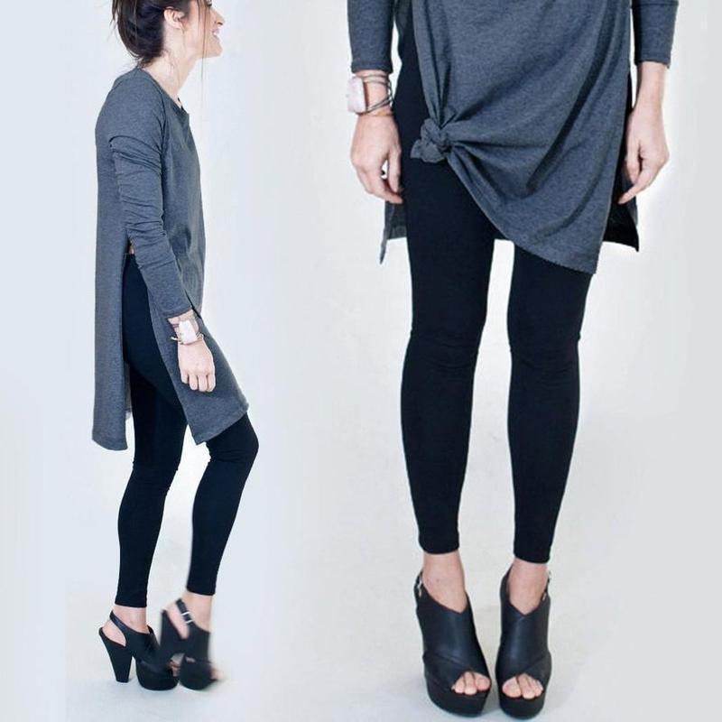 Side Slit Tunic Relaxed Fit Top-Tops-ESPI LANE