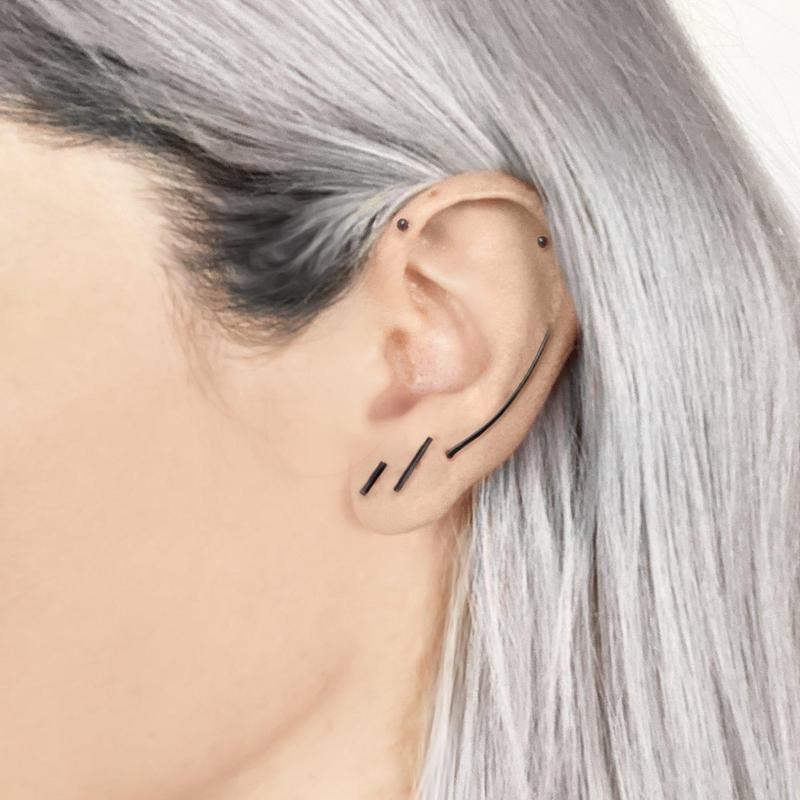 Sterling Silver Crawler Earring-Earring-ESPI LANE
