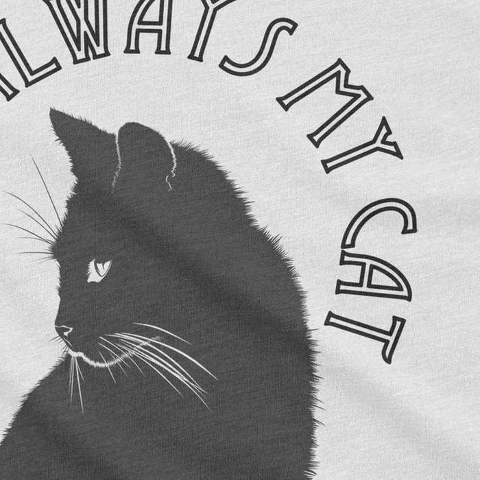 There&#39;s Always My Cat Graphic Ringer-Graphic T-Shirt-ESPI LANE