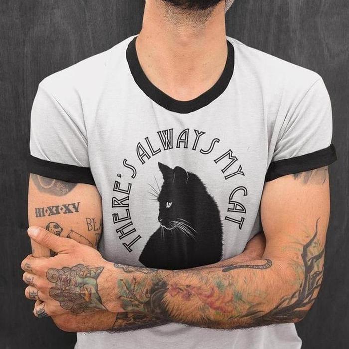 There&#39;s Always My Cat Graphic T-Shirt-Graphic T-Shirt-ESPI LANE