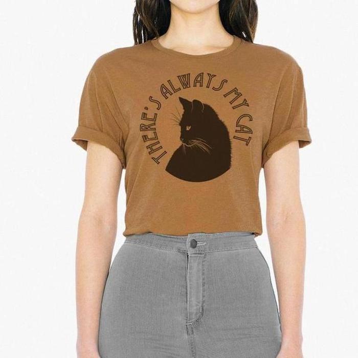 There&#39;s Always My Cat Graphic T-Shirt-Graphic T-Shirt-ESPI LANE