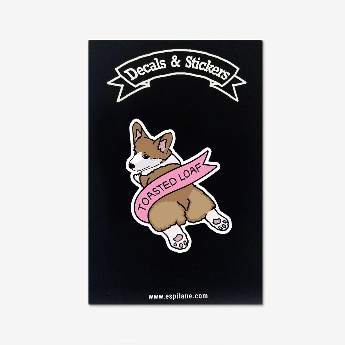 Toasted Loaf Cute Corgi Decal Sticker-Sticker-ESPI LANE