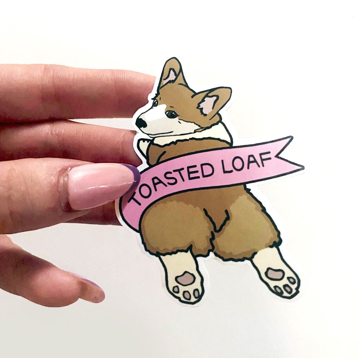 Toasted Loaf Cute Corgi Decal Sticker-Sticker-ESPI LANE