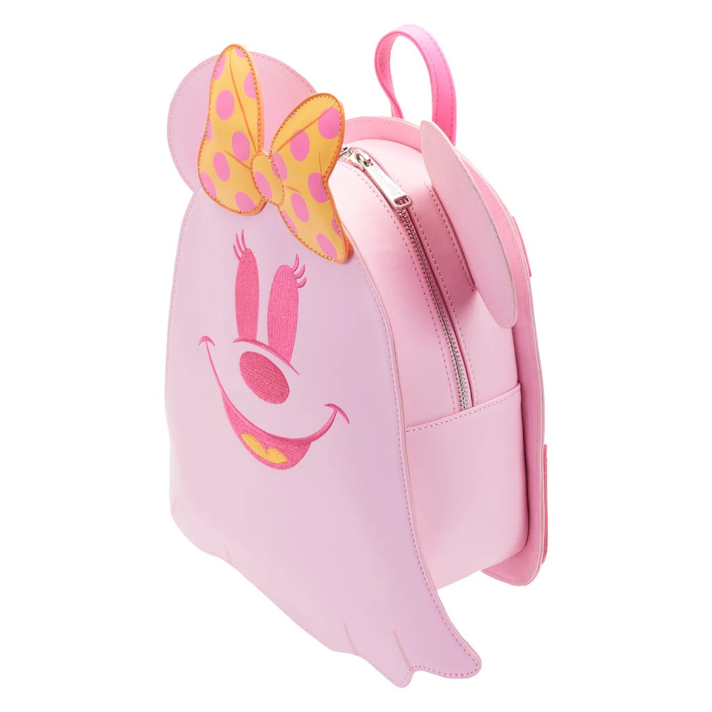 Loungefly Pastel Ghost Minnie Mouse Glow-in-the-Dark Mini Backpack