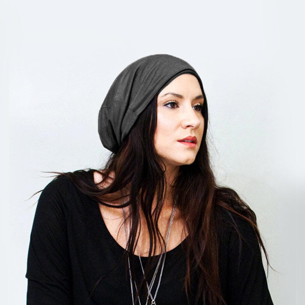 Slouchy Jersey Fabric Beanie