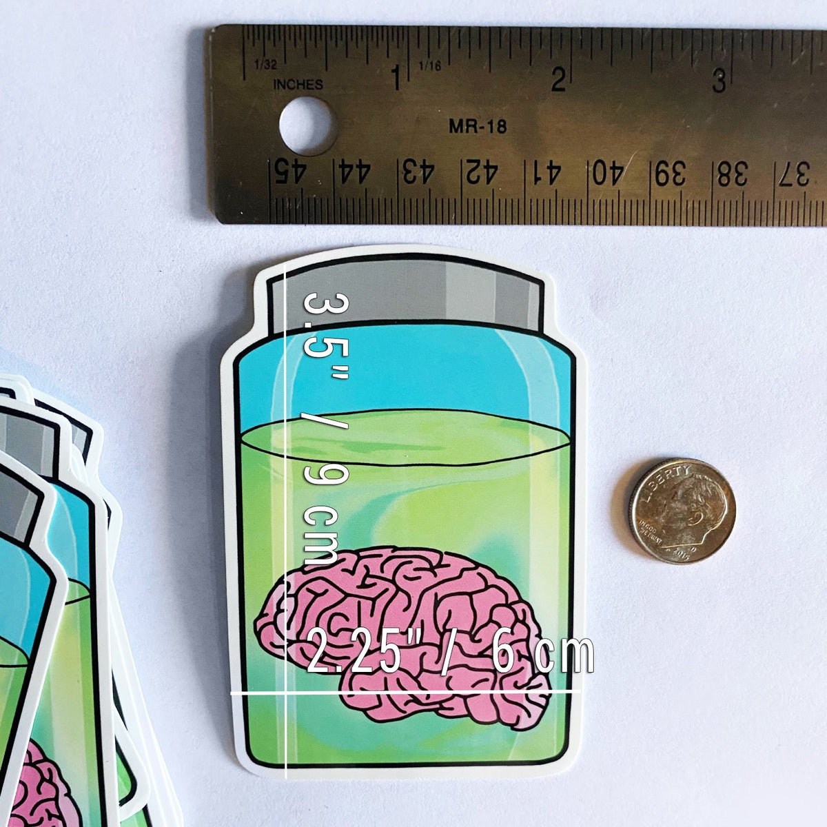 Brain in a Jar Decal Sticker-ESPI LANE